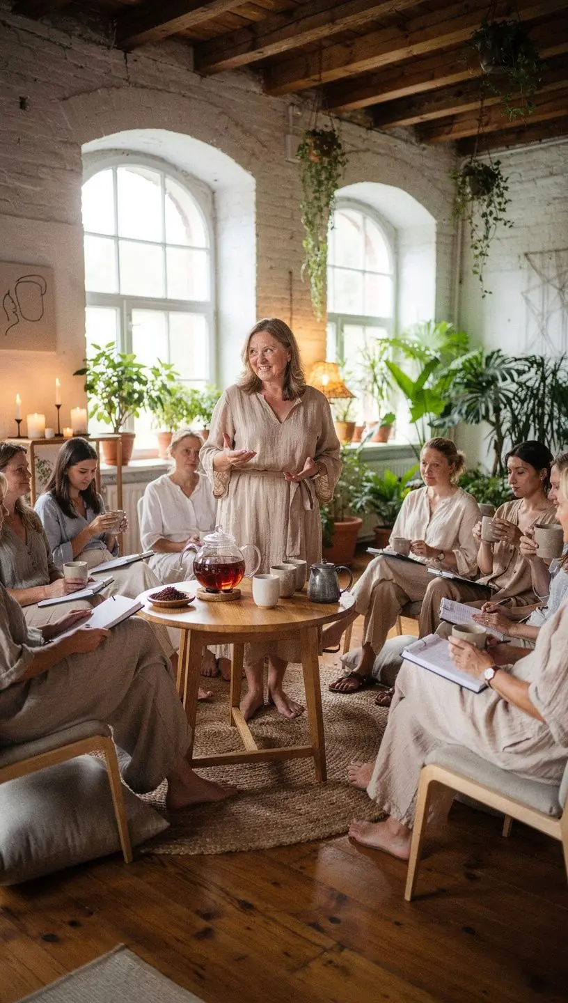 Rooibos arbatos lapai, šviečiant saulės spinduliams.