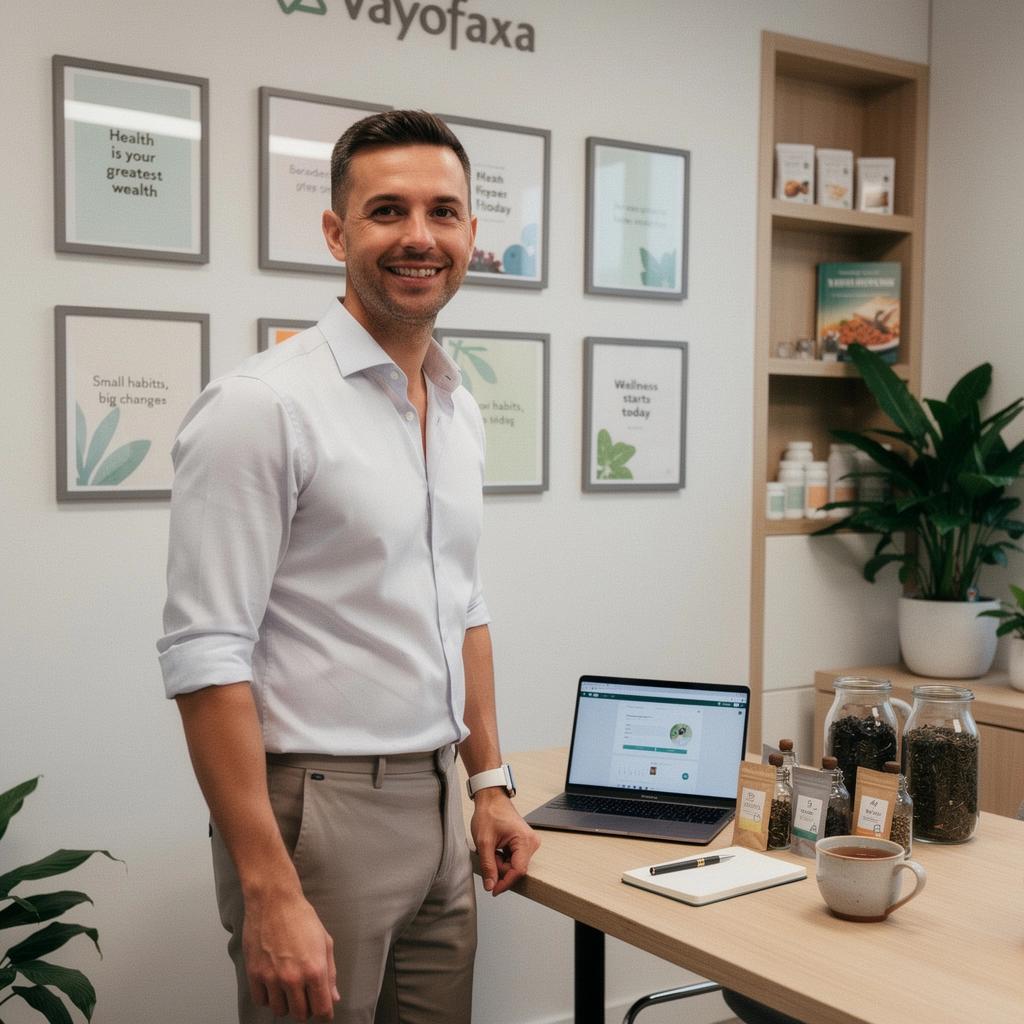 Žmogus, mėgaujantis rooibos arbata, sėdintis ramioje aplinkoje.